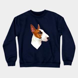 Bull Terrier Dog Head Art Crewneck Sweatshirt